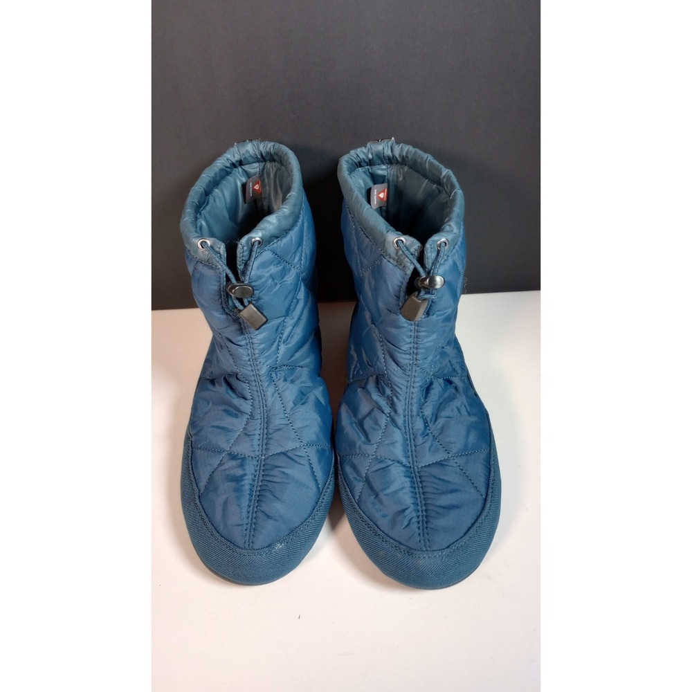 LL Bean Blue Quilted Puffer Boot Slipper Men Size 10 Insulated Primaloft 200G